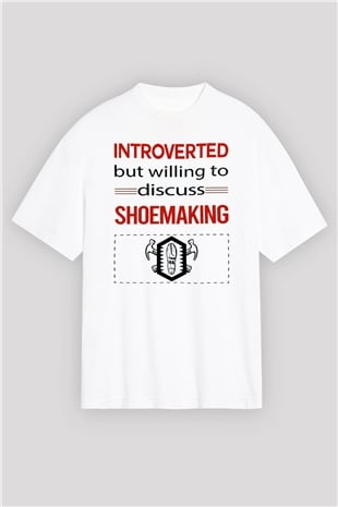 Ayakkabıcı Beyaz Oversize Tişört Oversize T-shirt - TişörtFabrikası
