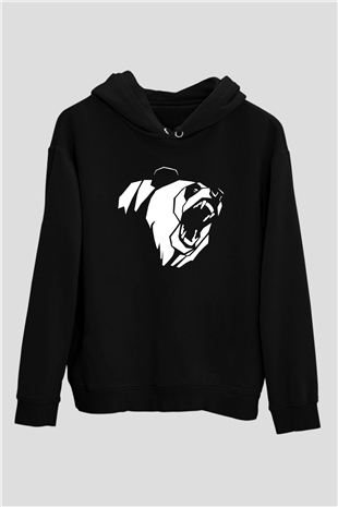 Ayı Siyah Unisex Hoodie