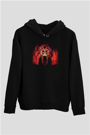 Ayı Siyah Unisex Hoodie
