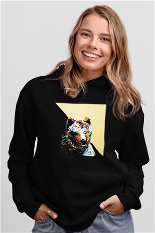Ayı Siyah Unisex Hoodie