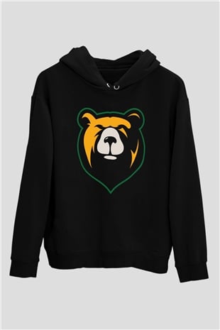 Ayı Siyah Unisex Hoodie