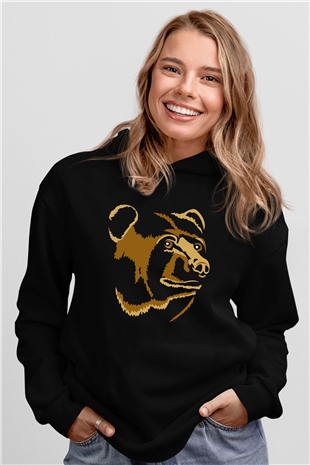 Ayı Siyah Unisex Hoodie