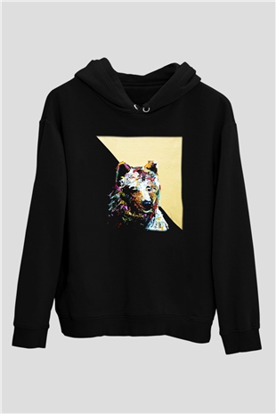 Ayı Siyah Unisex Hoodie