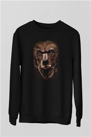 Ayı Siyah Unisex Sweatshirt