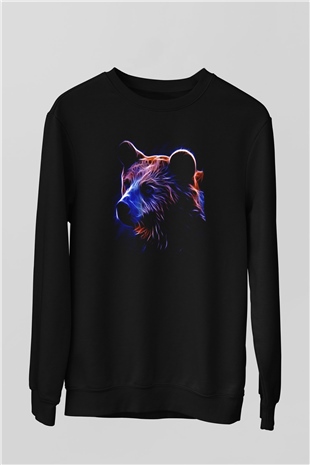 Ayı Siyah Unisex Sweatshirt