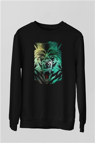 Ayı Siyah Unisex Sweatshirt