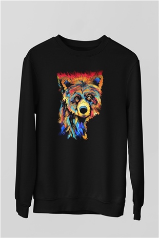 Ayı Siyah Unisex Sweatshirt