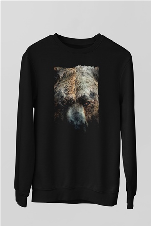 Ayı Siyah Unisex Sweatshirt