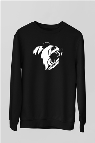 Ayı Siyah Unisex Sweatshirt