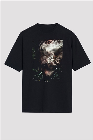 Ayı Siyah Oversize Tişört Oversize T-shirt - TişörtFabrikası