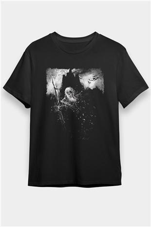 Azarath Baskılı Unisex Siyah Tişört - Tshirt