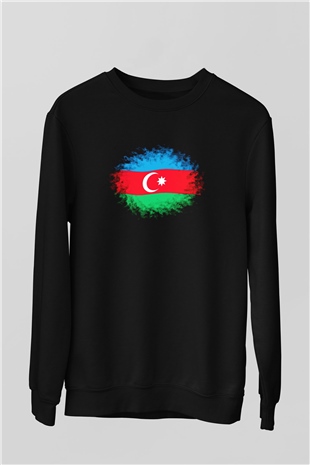 Azerbaycan Siyah Unisex Sweatshirt