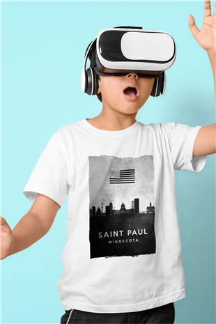 Aziz Paul Katedrali Beyaz Unisex Çocuk Tişört