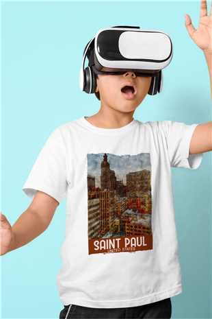 Aziz Paul Katedrali Beyaz Unisex Çocuk Tişört