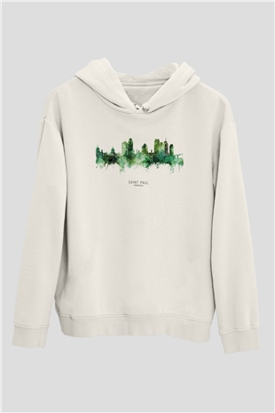Aziz Paul Katedrali Beyaz Unisex Hoodie