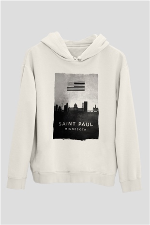 Aziz Paul Katedrali Beyaz Unisex Hoodie