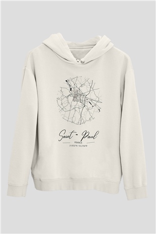 Aziz Paul Katedrali Beyaz Unisex Hoodie