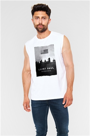 Aziz Paul Katedrali Beyaz Unisex Kolsuz Tişört