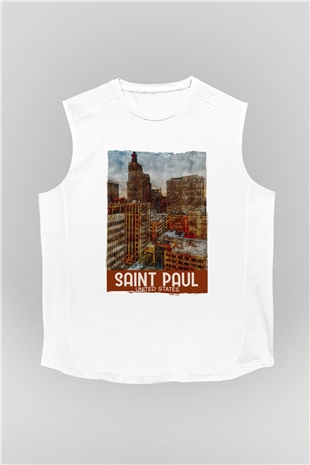 Aziz Paul Katedrali Beyaz Unisex Kolsuz Tişört