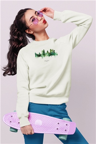 Aziz Paul Katedrali Beyaz Unisex Sweatshirt