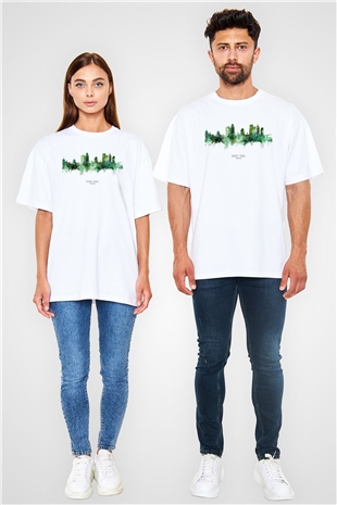 Aziz Paul Katedrali Beyaz Oversize Tişört Oversize T-shirt - TişörtFabrikası