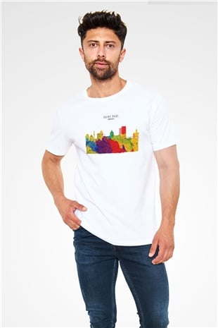Aziz Paul Katedrali Beyaz Unisex Tişört T-Shirt - TişörtFabrikası
