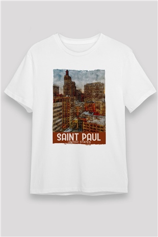Aziz Paul Katedrali Beyaz Unisex Tişört T-Shirt - TişörtFabrikası