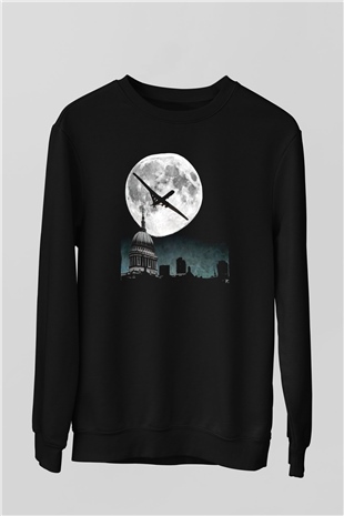 Aziz Paul Katedrali Siyah Unisex Sweatshirt