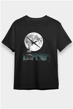 Aziz Paul Katedrali Siyah Unisex Tişört T-Shirt - TişörtFabrikası