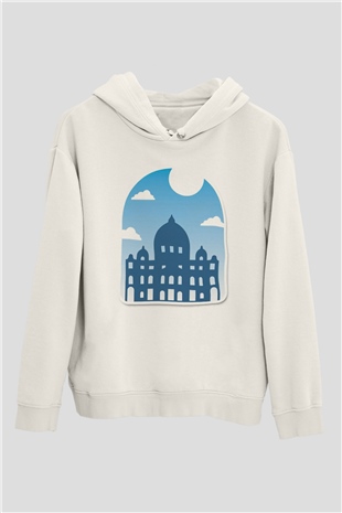 Aziz Petrus Bazilikası Beyaz Unisex Hoodie