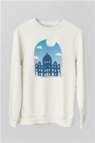 Aziz Petrus Bazilikası Beyaz Unisex Sweatshirt