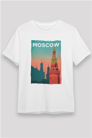 Aziz Vasil Katedrali Beyaz Unisex Tişört T-Shirt - TişörtFabrikası