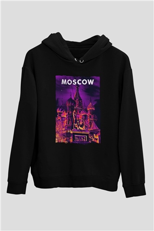 Aziz Vasil Katedrali Siyah Unisex Hoodie