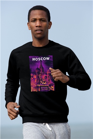 Aziz Vasil Katedrali Siyah Unisex Sweatshirt