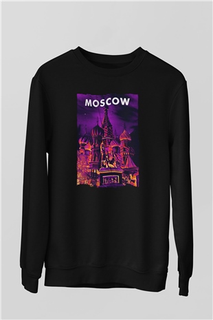 Aziz Vasil Katedrali Siyah Unisex Sweatshirt