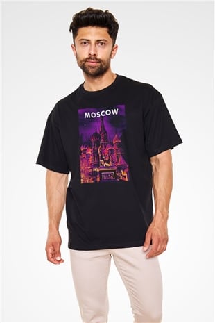 Aziz Vasil Katedrali Siyah Oversize Tişört Oversize T-shirt - TişörtFabrikası