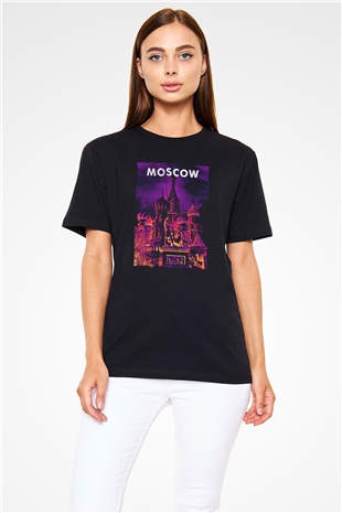 Aziz Vasil Katedrali Siyah Unisex Tişört T-Shirt - TişörtFabrikası