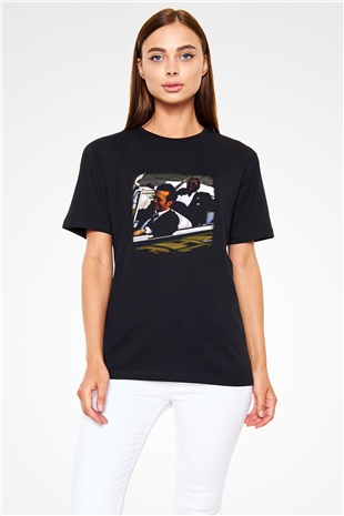 B.B. King Baskılı Unisex Siyah Tişört