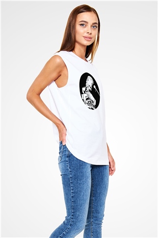 B.B. King Beyaz Unisex Kolsuz Tişört