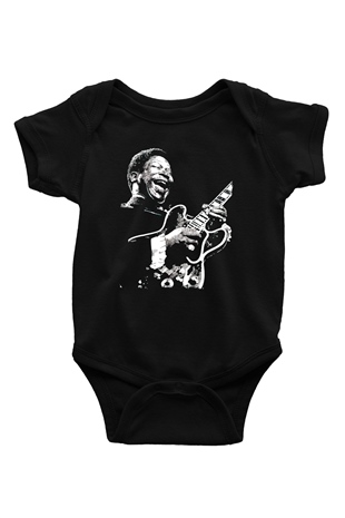 B.B. King Siyah Bebek Body - Zıbın