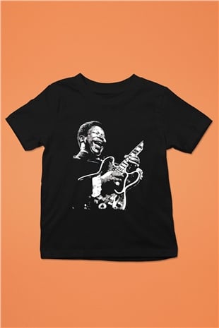 B.B. King Siyah Unisex Çocuk Tişört