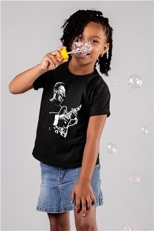 B.B. King Siyah Unisex Çocuk Tişört