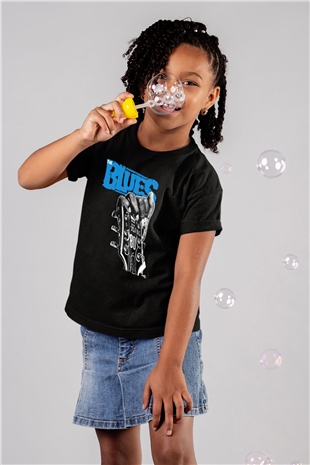 B.B. King Siyah Unisex Çocuk Tişört