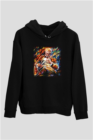 B.B. King Siyah Unisex Hoodie