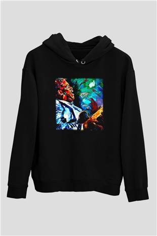 B.B. King Siyah Unisex Hoodie