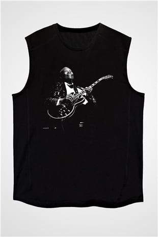 B.B. King Siyah Unisex Kolsuz Tişört
