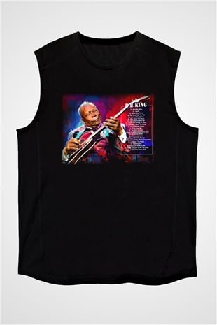 B.B. King Siyah Unisex Kolsuz Tişört