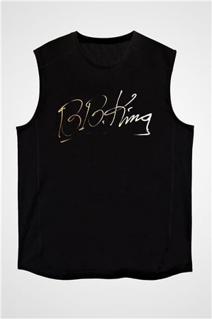 B.B. King Siyah Unisex Kolsuz Tişört