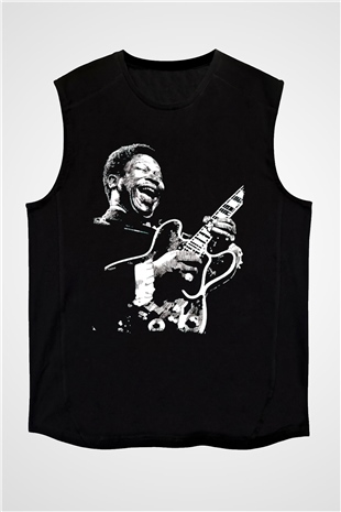 B.B. King Siyah Unisex Kolsuz Tişört
