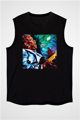 B.B. King Siyah Unisex Kolsuz Tişört